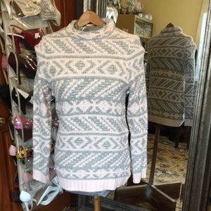 Pink and gray sweater